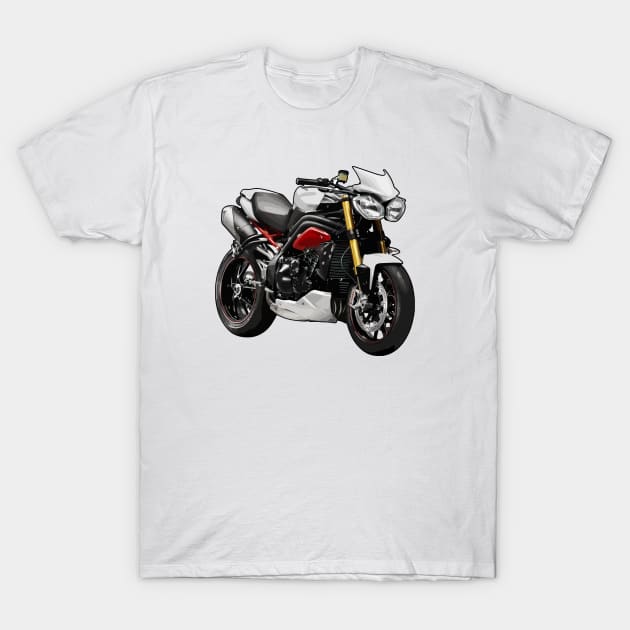 Triumph Street Triple Illustration T-Shirt by KAM Std